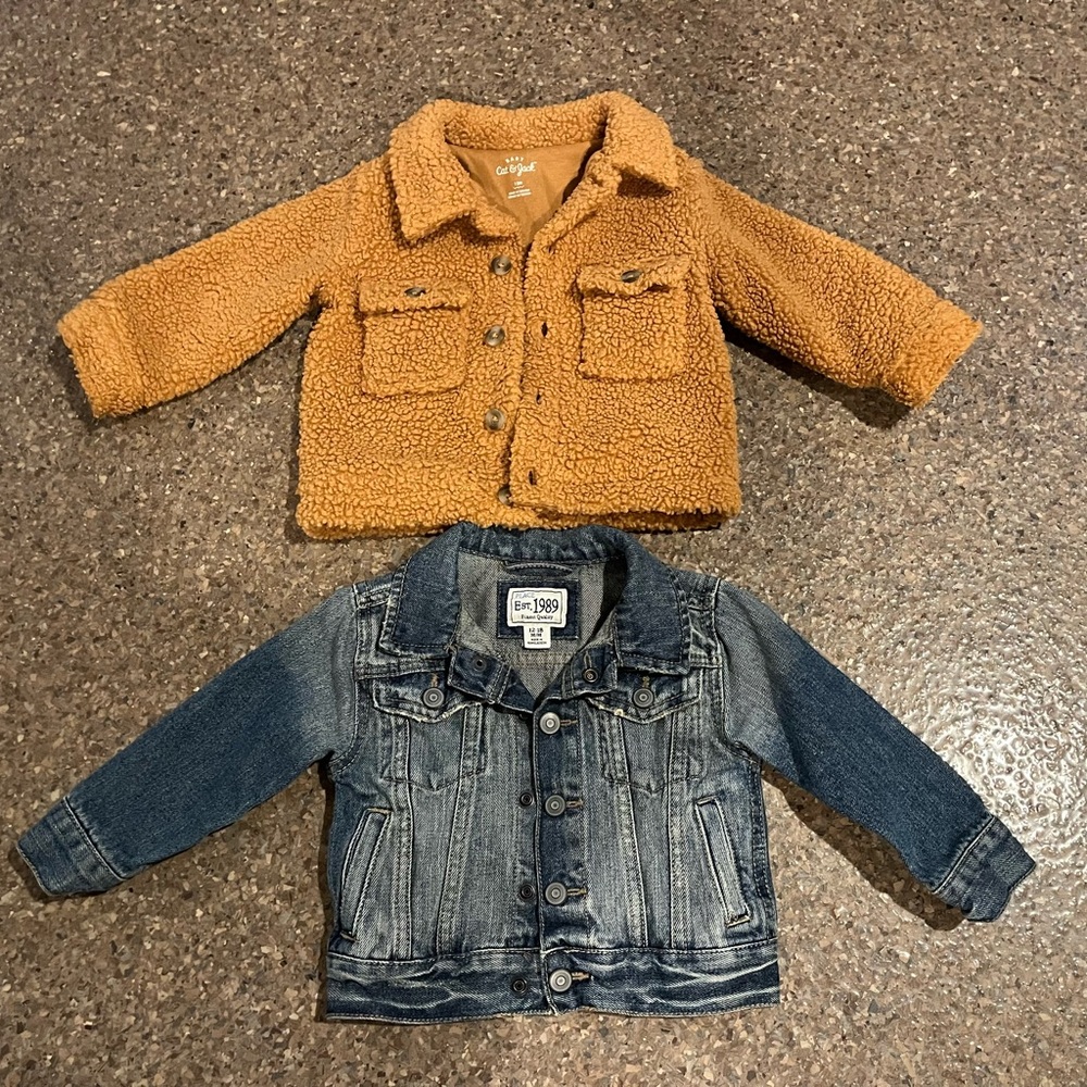 Unisex jackets size 12 months
